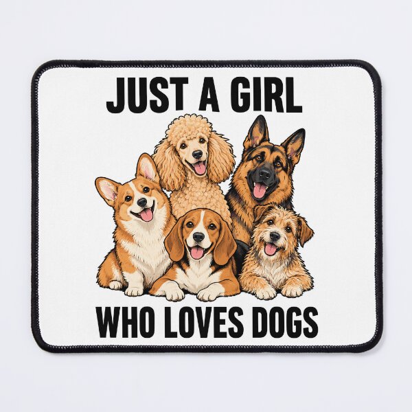 Item preview, Just A Girl Who Loves Dogs designed and sold by gordonbwyashop.