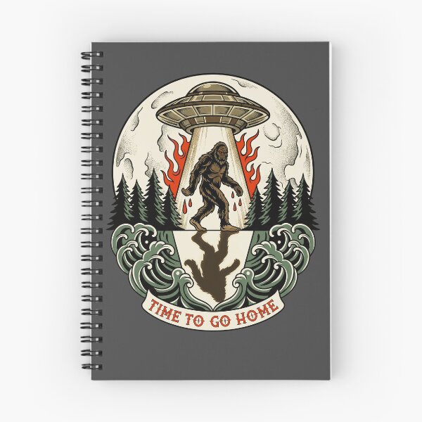 Item preview, Spooky Sasquatch UFO Tattoo Home designed and sold by Fictional Ink Society.
