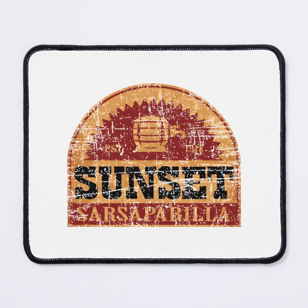 Item preview, Vintage Sunset Sarsaparilla Retro Beverage Design with Warm Sunset Colors designed and sold by yumsoda.