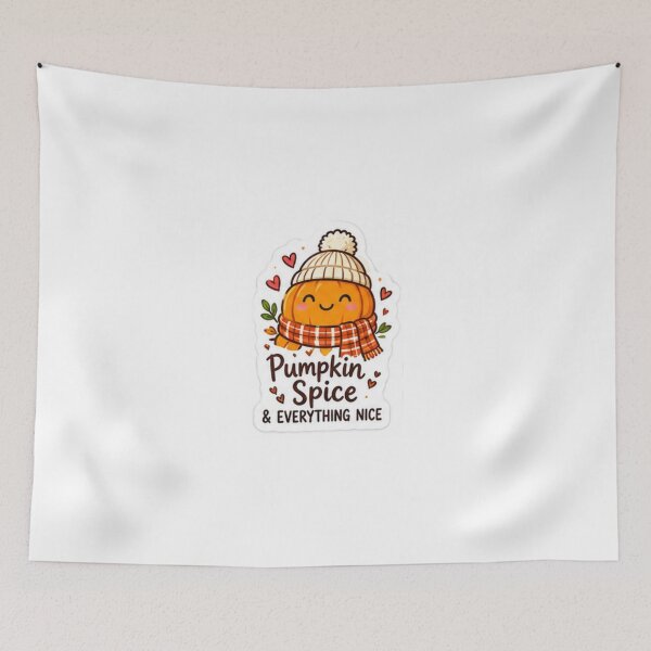 Item preview, Pumpkin Spice & Everything Nice Cute Pumpkin Fall Sticker designed and sold by LearnFunStore.