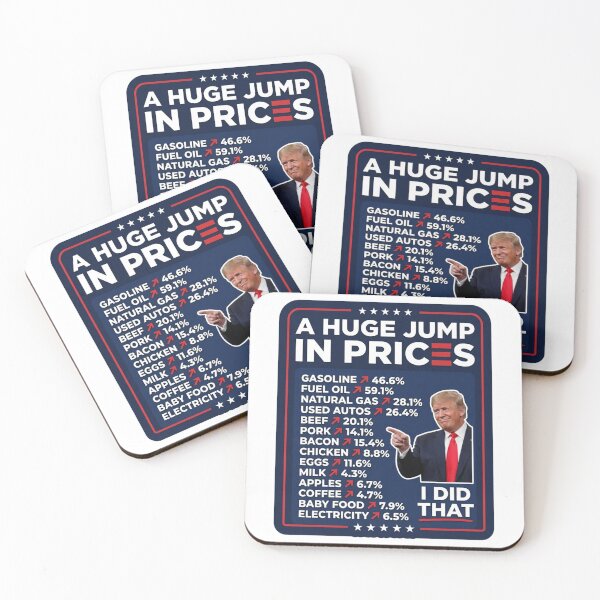 Item preview, A Huge Jump In Prices I Did That Trump Inflation Parody Grocery Gas Station Bumper Graphic    designed and sold by raedattia.