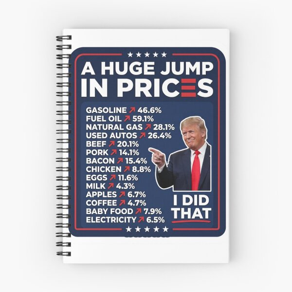 Item preview, A Huge Jump In Prices I Did That Trump Inflation Parody Grocery Gas Station Bumper Graphic    designed and sold by raedattia.