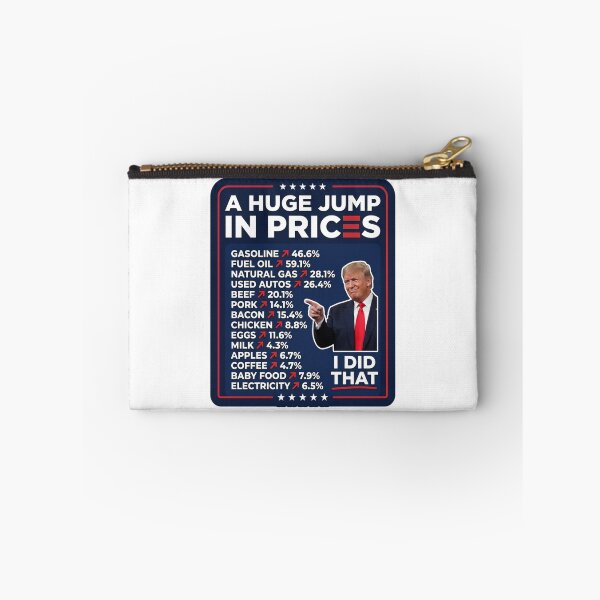 Item preview, A Huge Jump In Prices I Did That Trump Inflation Parody Grocery Gas Station Bumper Graphic    designed and sold by raedattia.