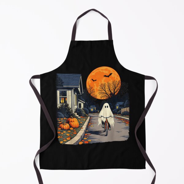 Item preview, Halloween Ghost Biking Spooky Vintage Halloween designed and sold by YubitaLeLe.