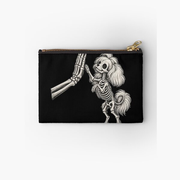 Item preview, Bone to Be Wild – Skeletal Maltese High Five designed and sold by NomadIdeasCo.