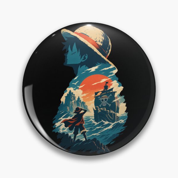 Item preview, Luffy Silhouette One Piece Sunset Poster designed and sold by · GAMING SOUL ·.