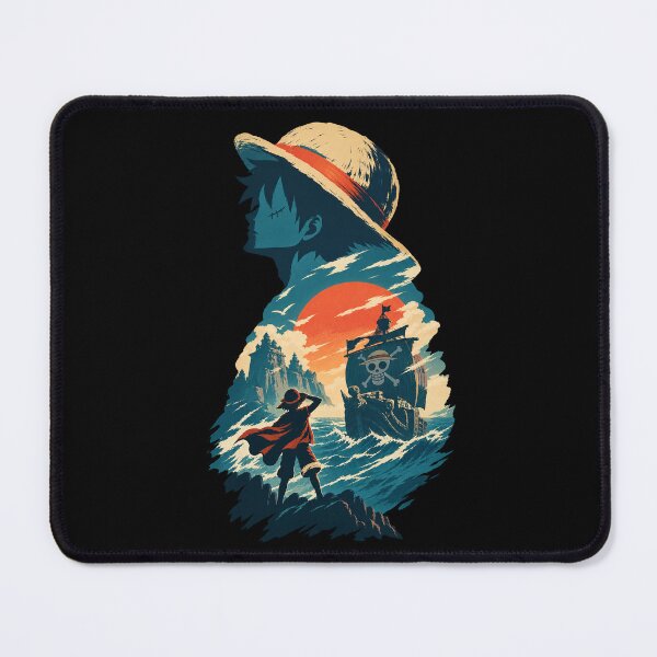 Item preview, Luffy Silhouette One Piece Sunset Poster designed and sold by · GAMING SOUL ·.