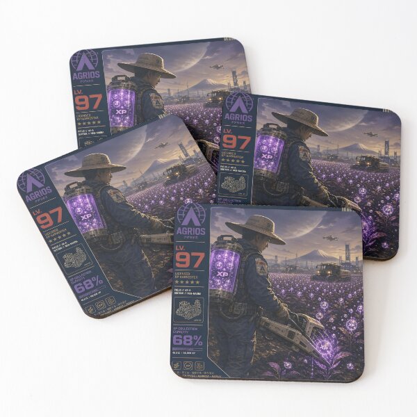 Item preview, XP Harvester – Futuristic Gaming Farm designed and sold by Echo Trend Prints.