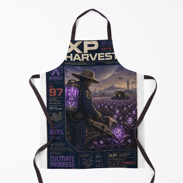 Item preview, XP Harvester – Futuristic Gaming Farm designed and sold by Echo Trend Prints.