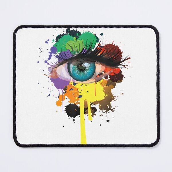 Item preview, Colorful Rainbow Eye with Paint Splash Design for LGBT Pride and Support designed and sold by CAROLINE MARTINS.