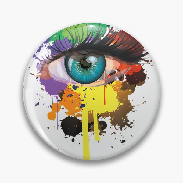 Item preview, Colorful Rainbow Eye with Paint Splash Design for LGBT Pride and Support designed and sold by CAROLINE MARTINS.