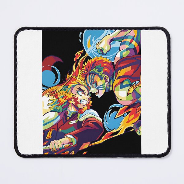 Item preview, Rengoku and Akaza Demon Slayer Pop Art Inspired Graphic Design designed and sold by Honeybadger4455.