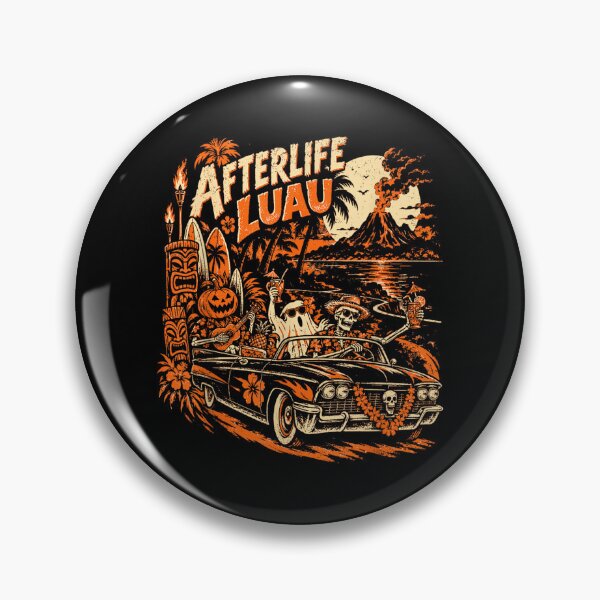 Artikelvorschau, Retro Tiki Halloween Gruselige Tropennacht Vintage Horror entworfen und verkauft von YubitaLeLe.