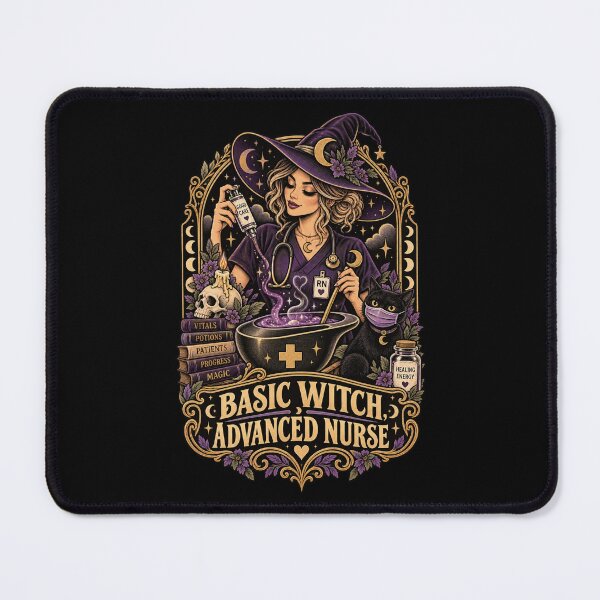 Item preview, Witch Nurse Halloween Shirt, Basic Witch Advanced Nurse Tee, Witchy RN Gift, Funny Nurse Practitioner Spooky Season Sweatshirt designed and sold by PRINYOS.