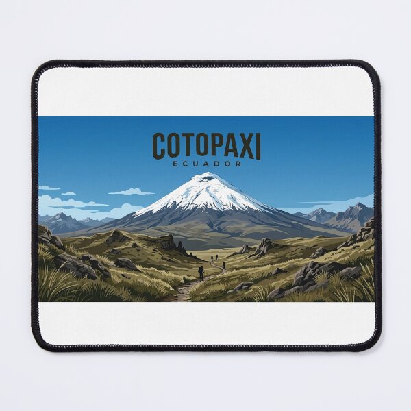 Item preview, Cotopaxi Ecuador | Snow-Capped Volcano Adventure Travel Art designed and sold by Mathias Yakubu Design.