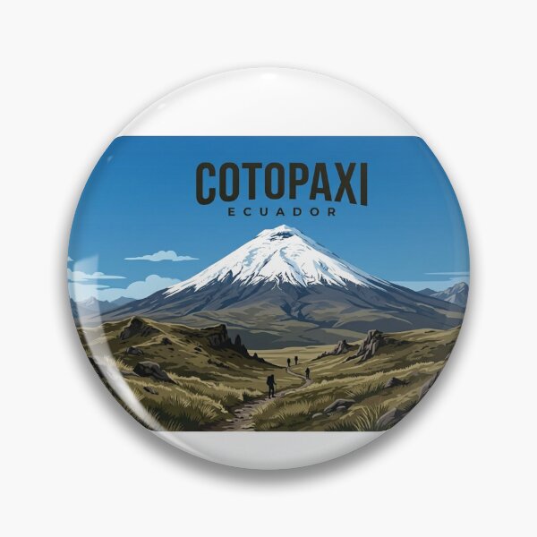 Item preview, Cotopaxi Ecuador | Snow-Capped Volcano Adventure Travel Art designed and sold by Mathias Yakubu Design.