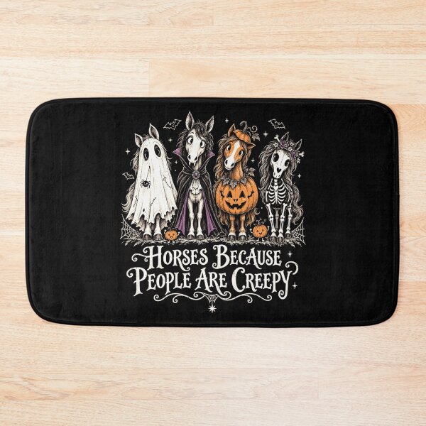 Item preview, Men's Halloween Horses Because People are Creepy Costume Group Performance designed and sold by YubitaLeLe.