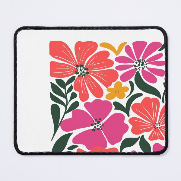 Item preview, Retro Groovy Floral pink and red designed and sold by TheArtyApples.
