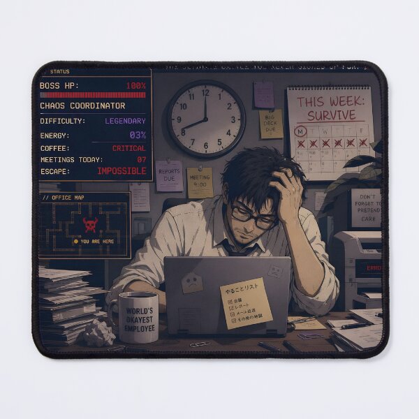 Item preview, Final Boss – Monday Morning Office RPG designed and sold by Echo Trend Prints.