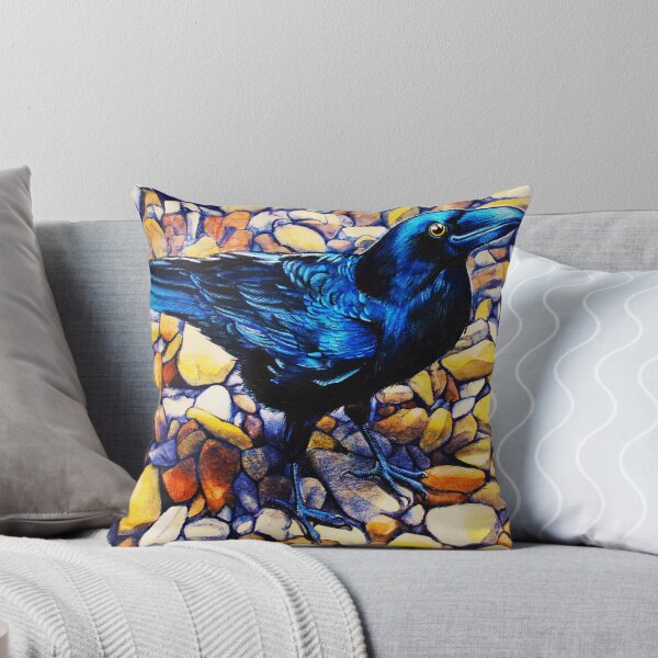Item preview, Glossy Blue-Black Raven designed and sold by Heidi Cooper Smith.