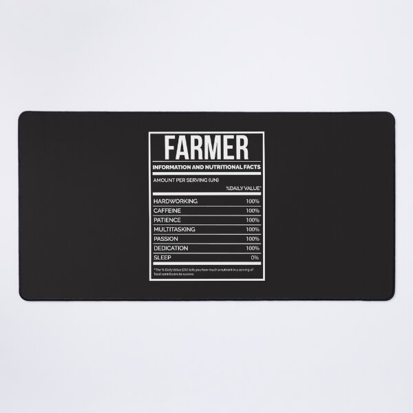 Item preview, Funny Farmer Nutrition Label Design for Agriculture Enthusiasts designed and sold by PegaGamer.