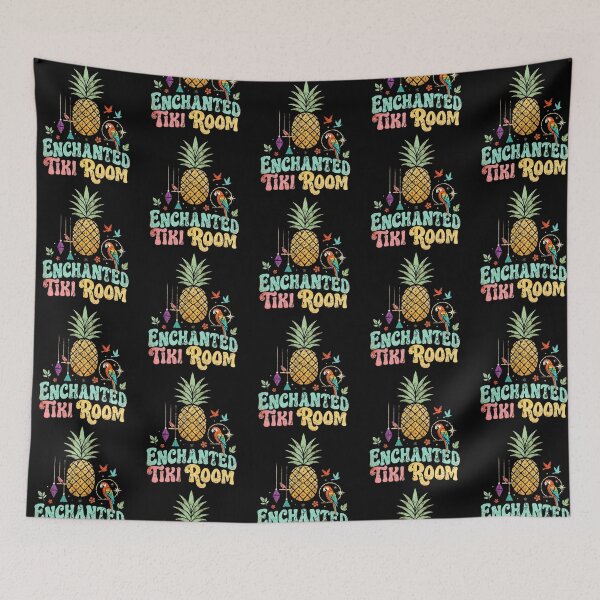 Item preview, Vintage Tropical Tiki Parrot Retro Pineapple Vacation Island Design designed and sold by YasuoShop.