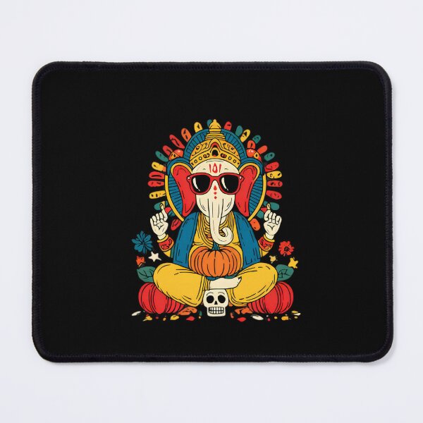 Item preview, Cool Elephant Halloween Circular Aura Blessing Pumpkin Skull Pop Art designed and sold by PANNARUK THAILAND.