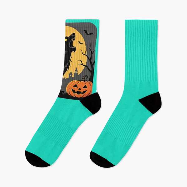 Item preview, Howling Black Wolf — Full Moon & Pumpkins Halloween1 designed and sold by urmoments.
