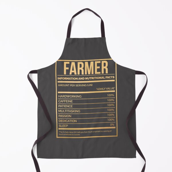 Item preview, Funny Farmer Nutrition Label Design in Gold - Humorous Agriculture Graphic designed and sold by PegaGamer.