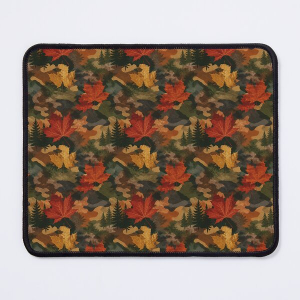 Item preview, Canadian Autumn Woodland Camouflage – Maple Leaves & Evergreen Pattern designed and sold by The Digital Compass.
