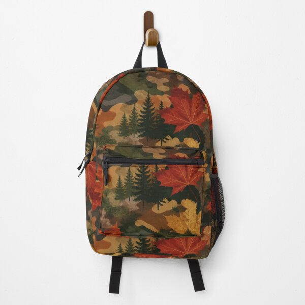 Item preview, Canadian Autumn Woodland Camouflage – Maple Leaves & Evergreen Pattern designed and sold by The Digital Compass.