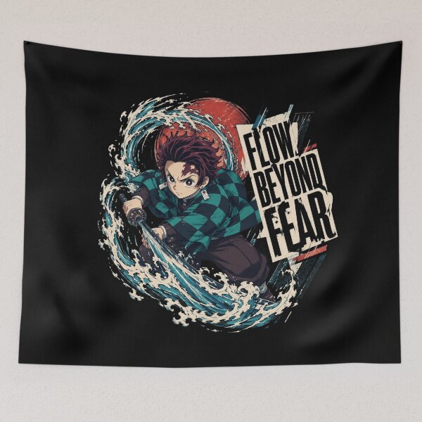 Item preview, Tanjiro Kamado Flow Beyond Fear designed and sold by Marybobby95.