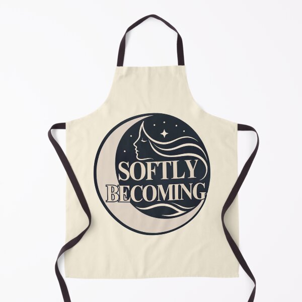 Item preview, Softly Becoming Feminine Growth Spiritual Quote designed and sold by CosmicQuietStudio.