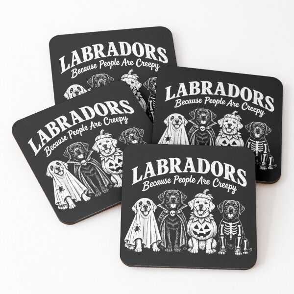Item preview, Labradors Because People are Creepy Halloween Dogs Costume designed and sold by YubitaLeLe.