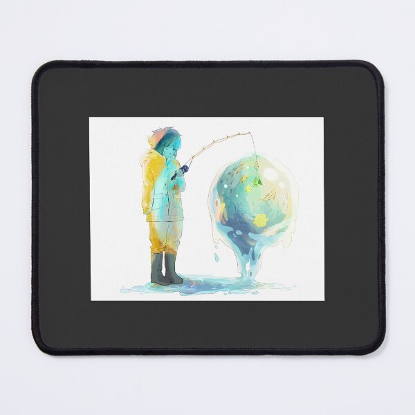 Item preview, Lapis Blue Vintage Style Fishing Design for Outdoor Enthusiasts designed and sold by nakpingin.