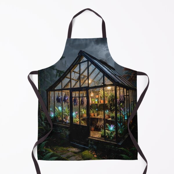 Item preview, Whimsical Apothecary Greenhouse - Cozy Witchcore Art designed and sold by Vhelir-Art.