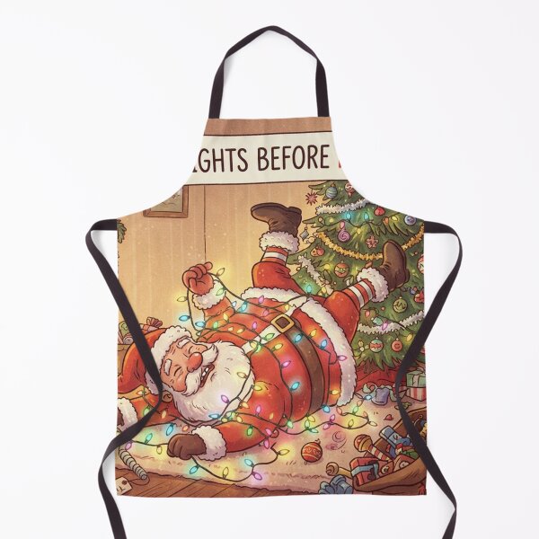 Item preview, Oh Crap Lights Before Ho Ho Hos Funny Santa Christmas Humor designed and sold by CreativeNest Prints.