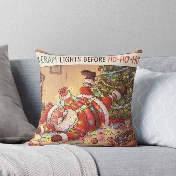 Item preview, Oh Crap Lights Before Ho Ho Hos Funny Santa Christmas Humor designed and sold by CreativeNest Prints.