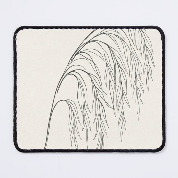 Item preview, Curved Willow Branch Line Art | Minimalist Charcoal Botanical Print (line art) designed and sold by Zaramodo.