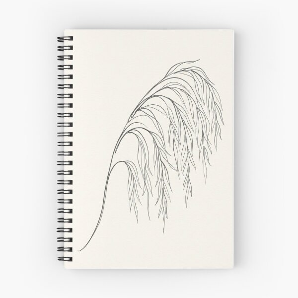 Item preview, Curved Willow Branch Line Art | Minimalist Charcoal Botanical Print (line art) designed and sold by Zaramodo.