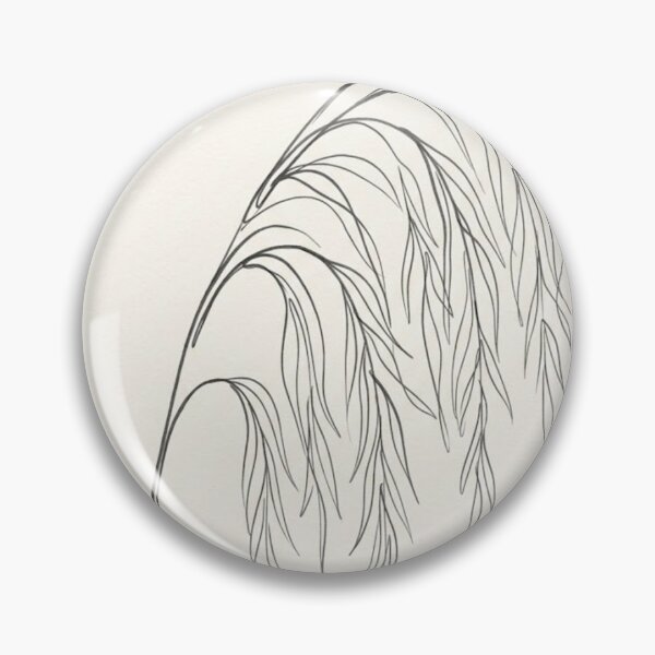 Item preview, Curved Willow Branch Line Art | Minimalist Charcoal Botanical Print (line art) designed and sold by Zaramodo.