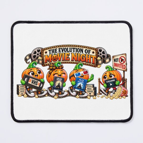 Item preview, The Evolution of Movie Night – Physical Media Forever designed and sold by The Cutting Room.