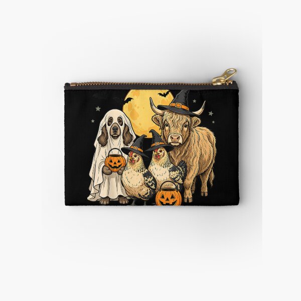 Item preview, Halloween Animals Trick or Treat Highland Cow, Dog, Chickens designed and sold by YubitaLeLe.