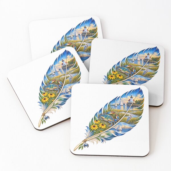 Item preview, Maryland Chesapeake Feather designed and sold by Whimspired By Paxx.