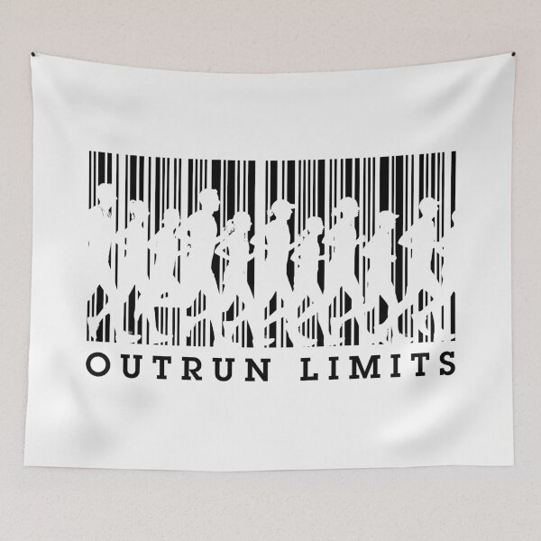 Item preview, Runner Running Barcode Funny Outrun Limits Run Marathon designed and sold by GrandeDuc.