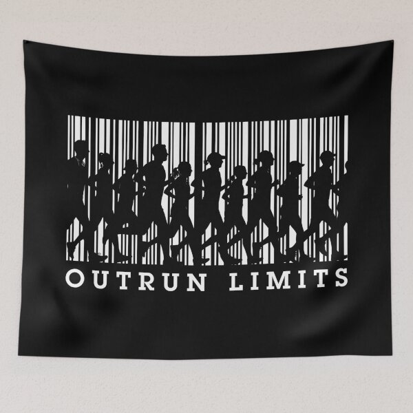 Item preview, Runner Running Barcode Funny Outrun Limits Run Marathon designed and sold by GrandeDuc.