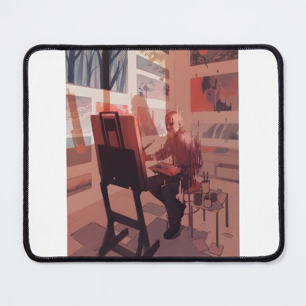 Item preview, Artist Isolation Concept Abstract Art with Creative Solitude Theme designed and sold by nakpingin.