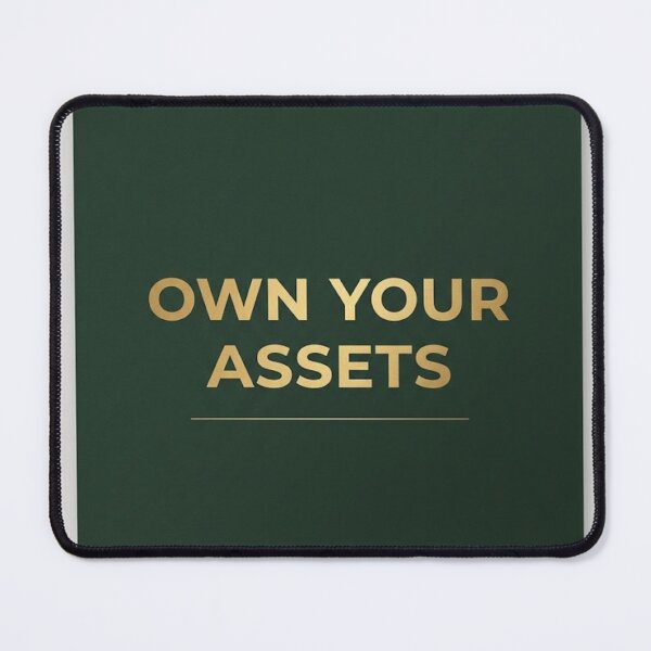 Item preview, Own Your Assets | Minimalist Dark Green Wealth Typography designed and sold by Zaramodo.