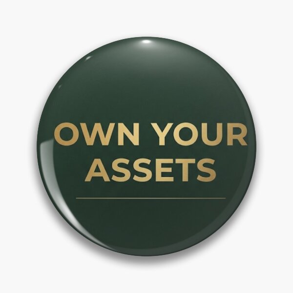 Item preview, Own Your Assets | Minimalist Dark Green Wealth Typography designed and sold by Zaramodo.