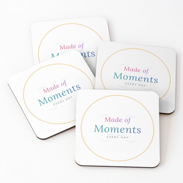 Item preview, Made of Moments Every Day Colorful Inspirational Quote Design designed and sold by Mega-Shopping.
